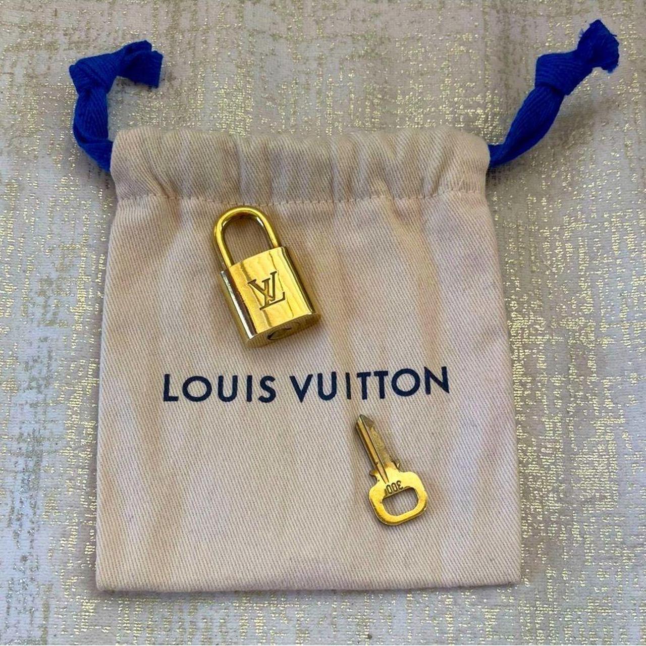 Authentic Louis Vuitton Gold Brass Lock and Key #300 - Depop