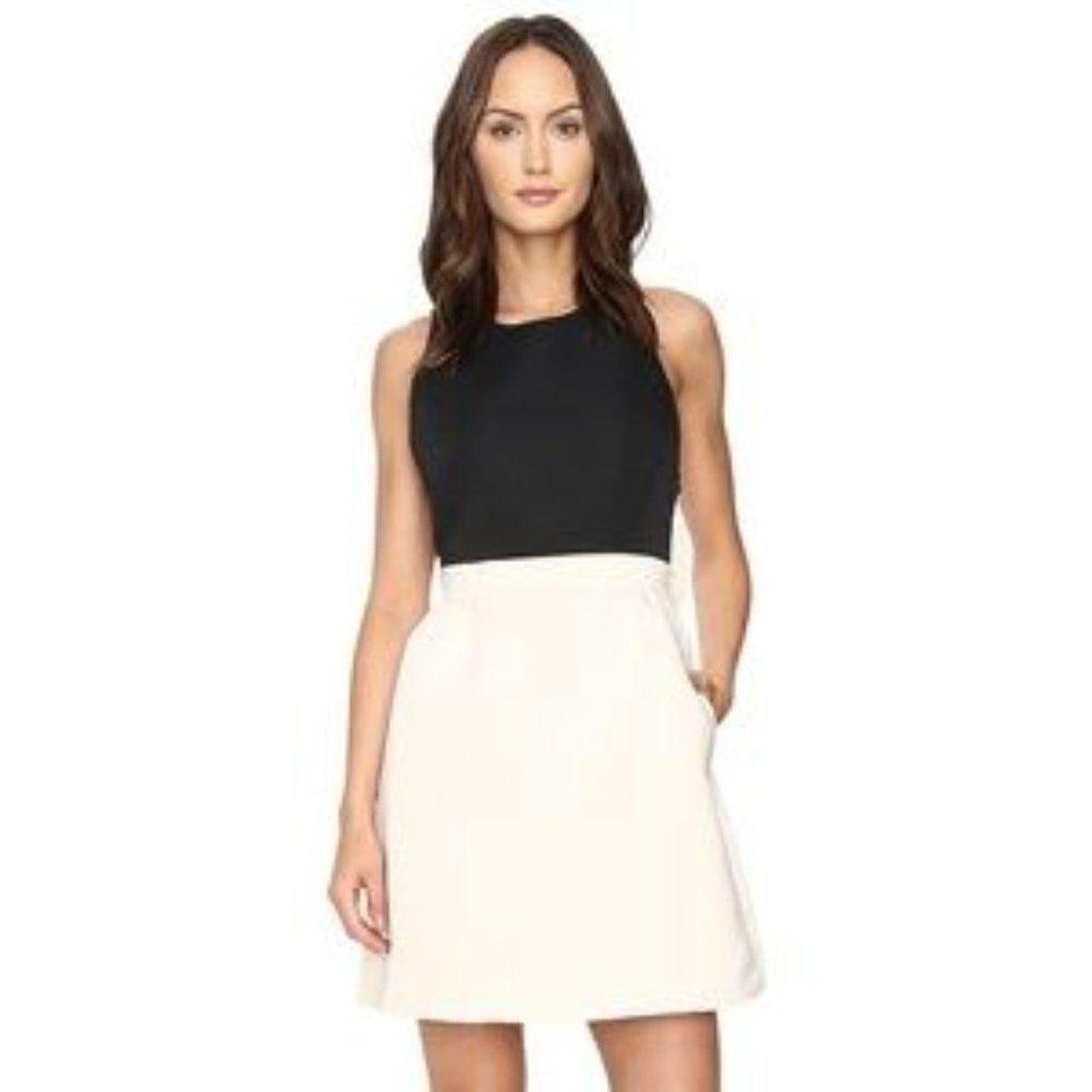 Kate spade black store and white dress