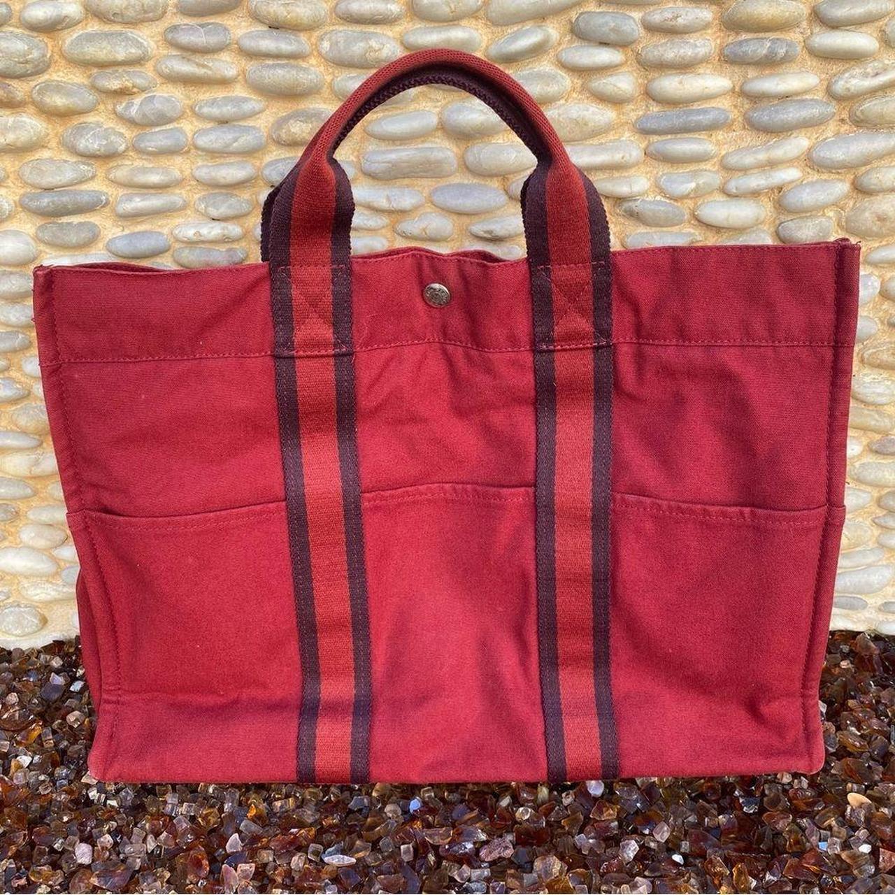 Red Hermes Fourre Tout PM Handbag