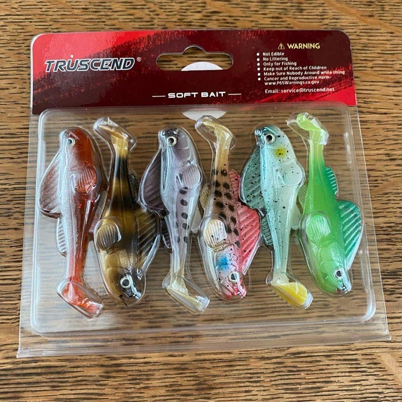 Truscend Soft Bait Fishing Lures. Six Lures. New! - Depop