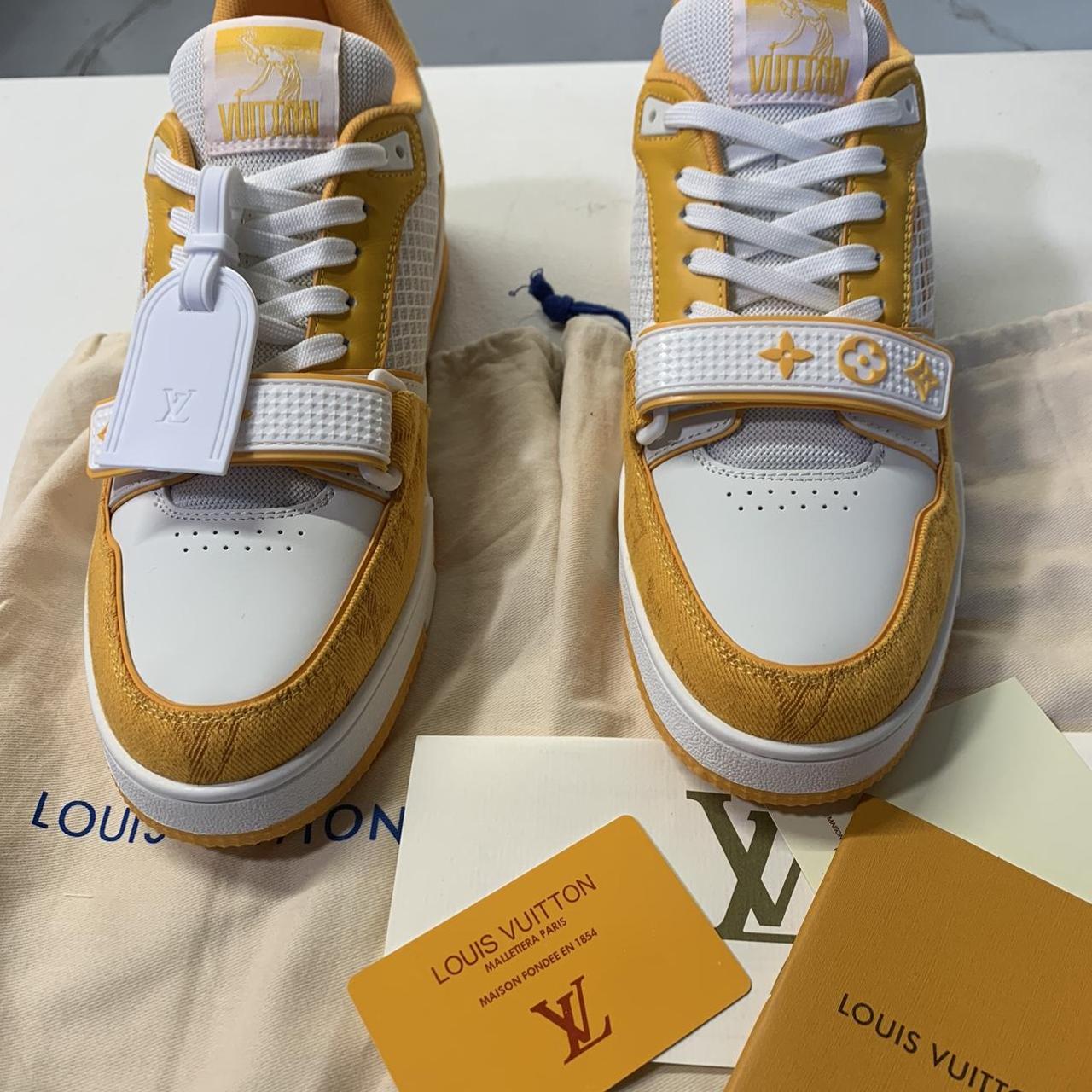 Louis Vuitton Transparent Trainers in Pink by Virgil - Depop