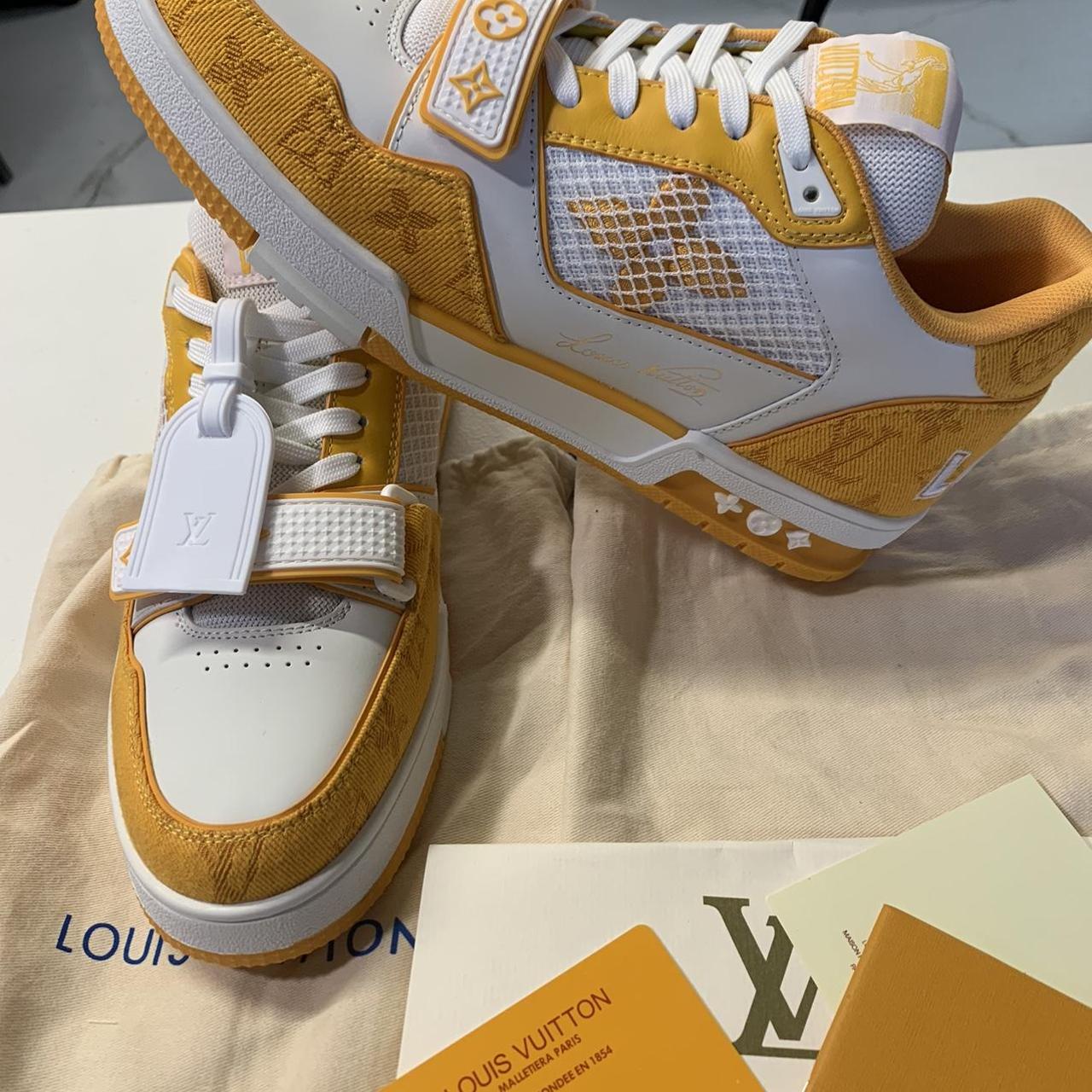 Louis Vuitton trainer monogram sneakers Brand: - Depop