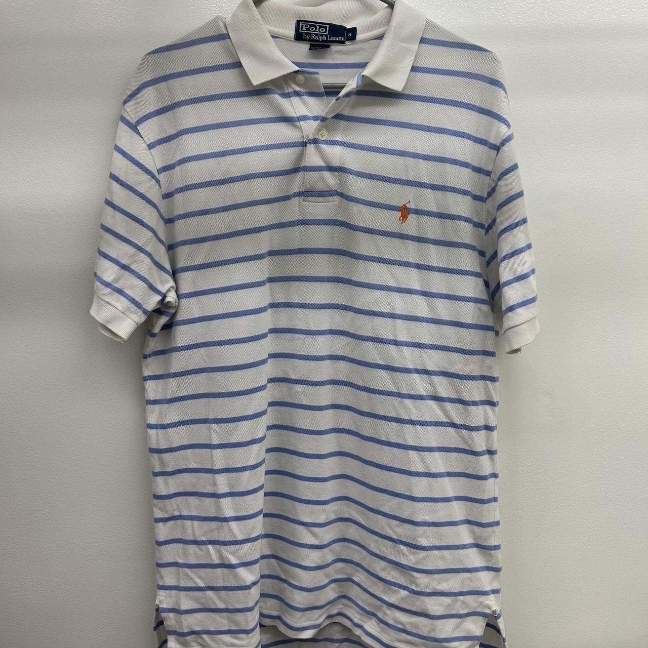 Polo Ralph Lauren Big & Tall Men's Blue and Orange Polo-shirts | Depop