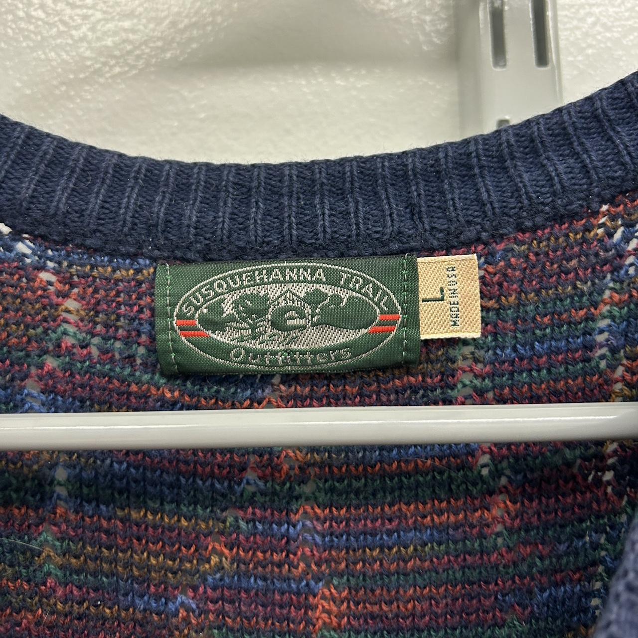 Vintage 90s Knit Golfer AOP Sweater Perfect for this... - Depop