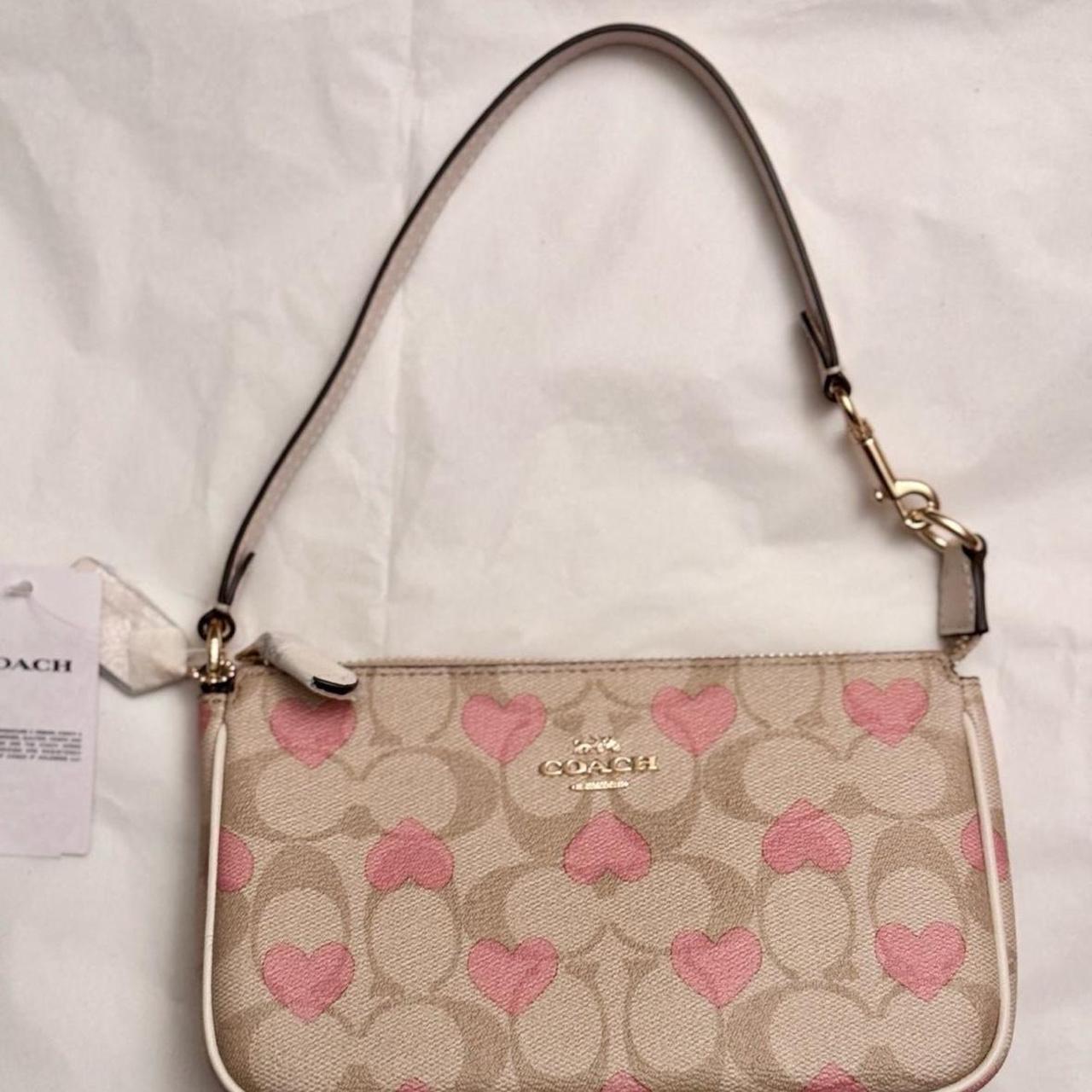 Coach Nolita factory 19 In Signature Canvas With Heart Cherry Print