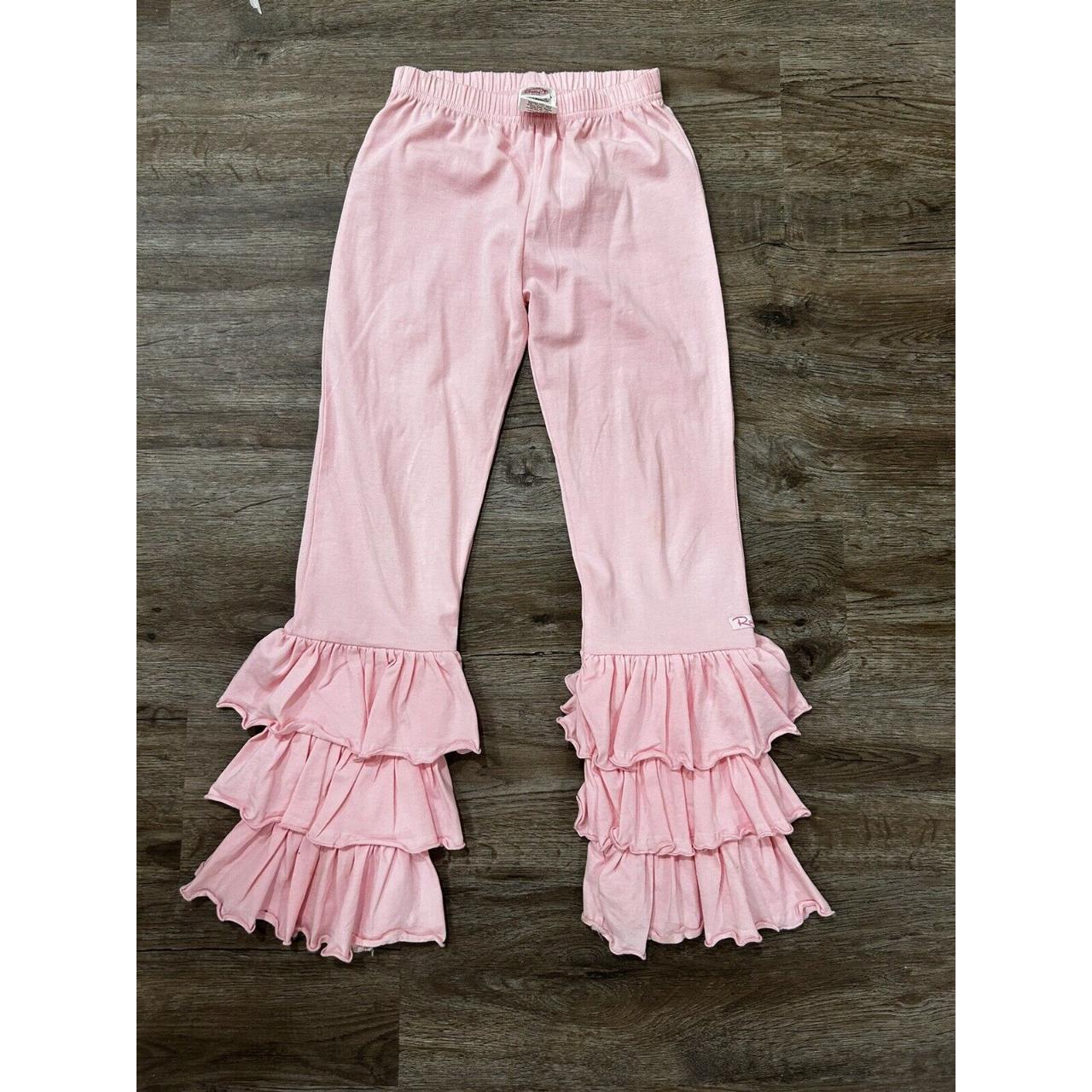 Girls Ruffle Butts Pink Ruffle Pants Size 7. - Depop