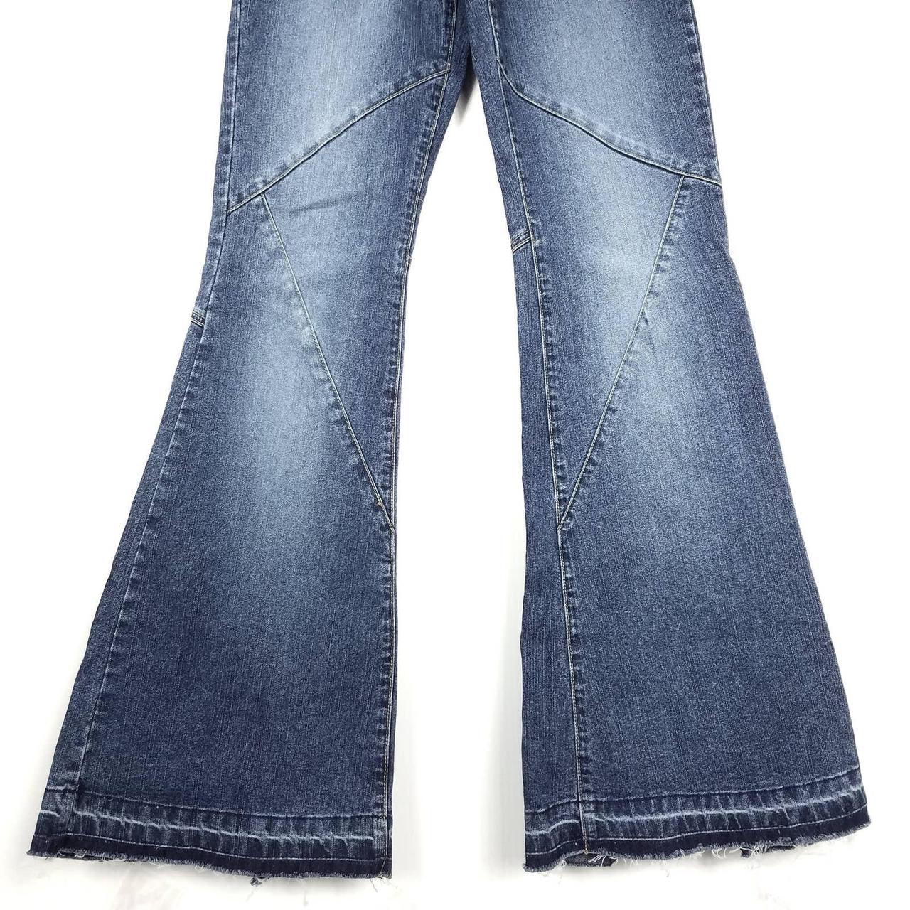 Y2K 2000's Fluid Jeans Stretch Low Rise Flare Leg... - Depop