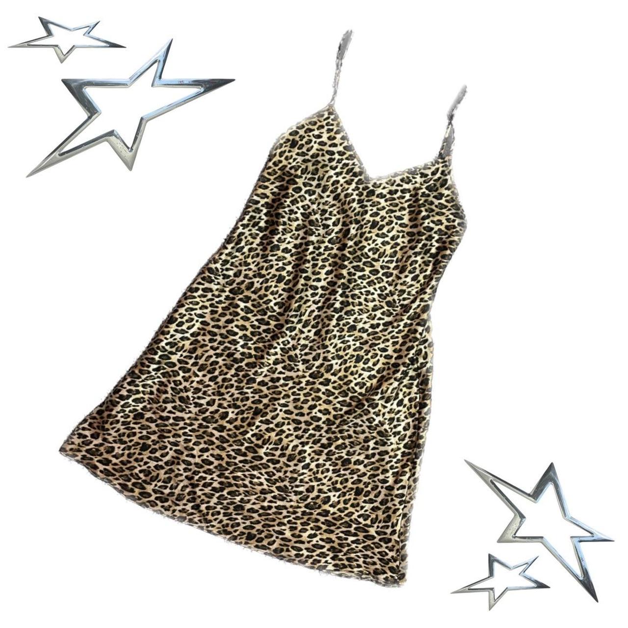 Vintage leopard skin tight dress by Bodyslimmers by - Depop