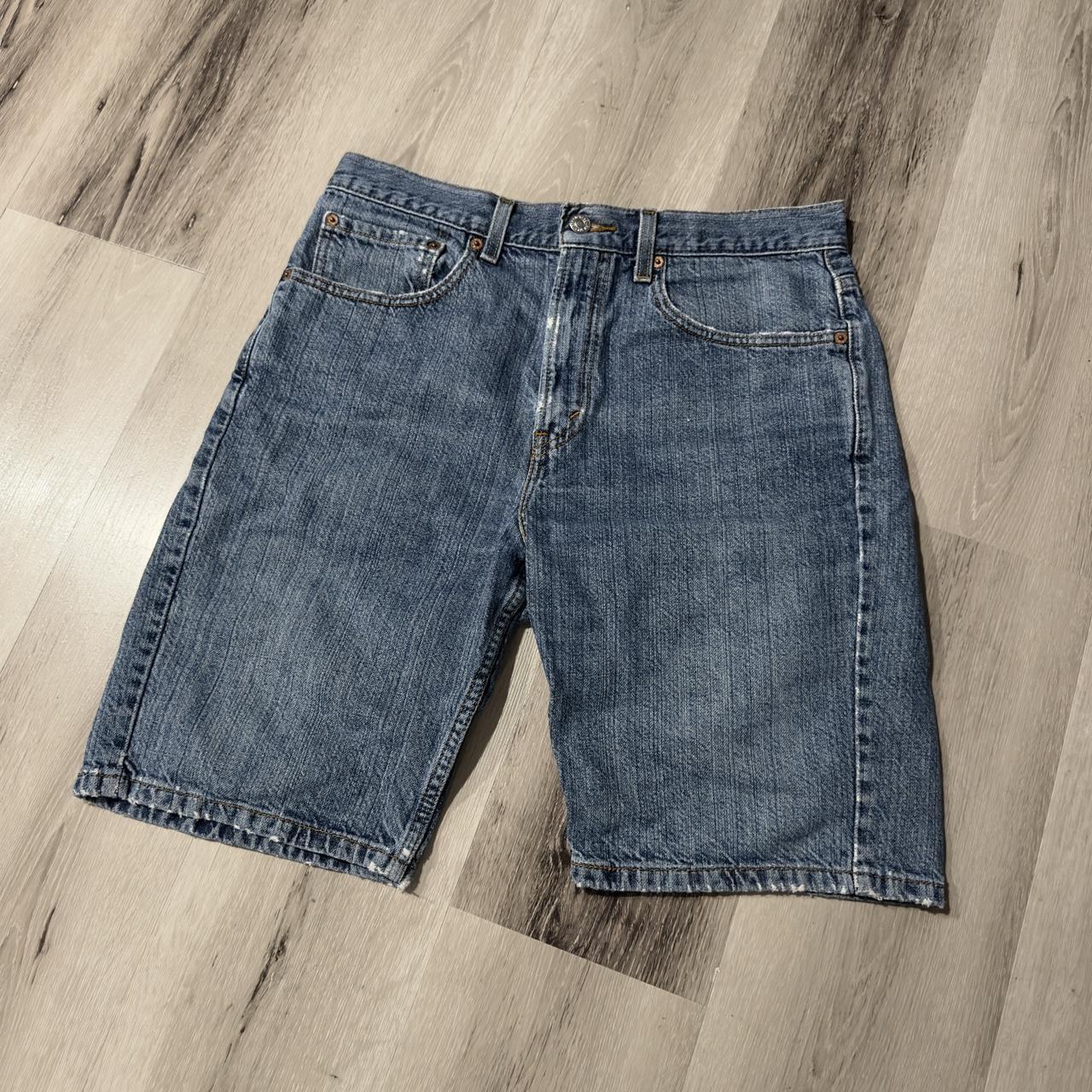 505 Levi’s Denim Shorts Waist: 32 minor... - Depop