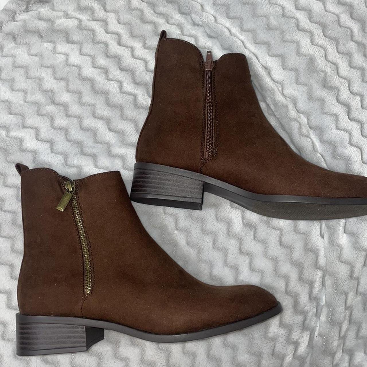 women brown ankle boots