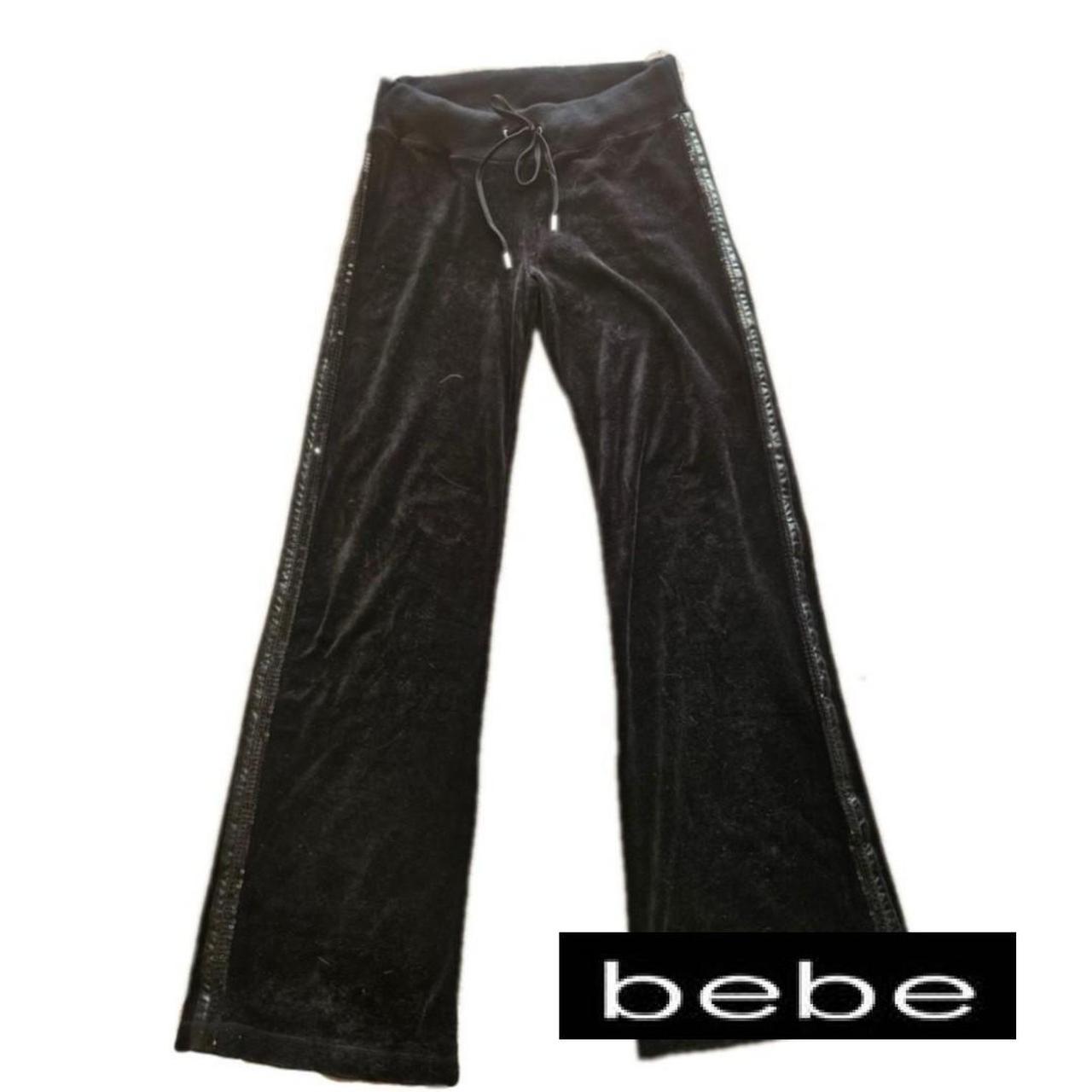 Bebe tracksuit style pants Flares Side... - Depop