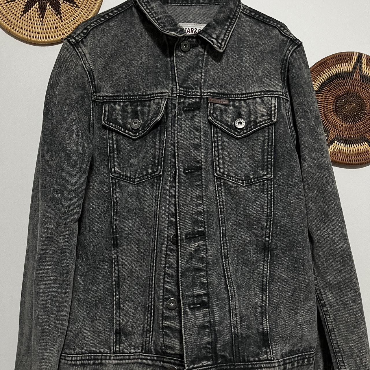 Black denim jacket Size S men’s or wear it oversize... Depop
