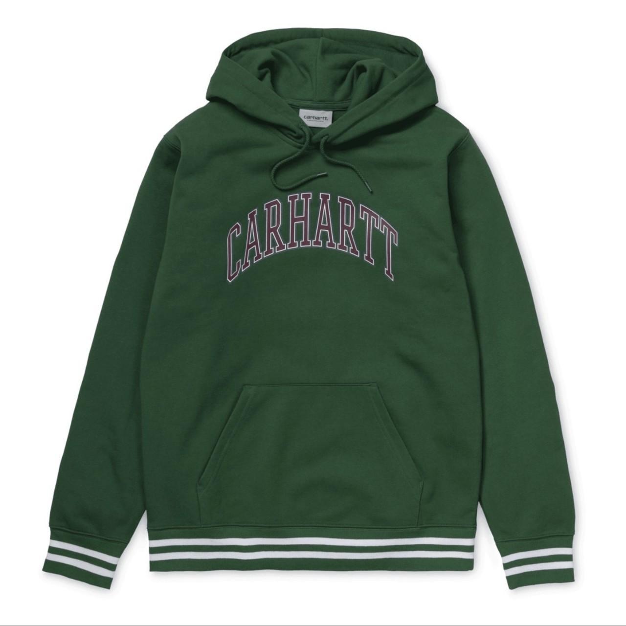 Carhartt WIP green hoodie Size large - Depop