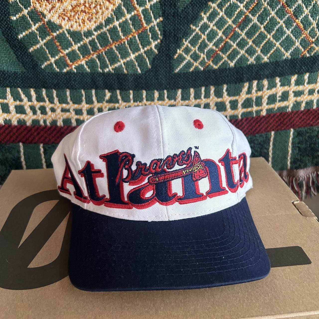 Vintage 1990s 2024 MLB Atlanta Braves Snapback Hat