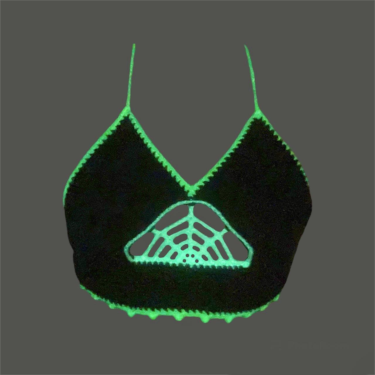 GLOW IN THE DARK, 🕸️Peek-a-Boob🕸️, SpiderWeb Crop...