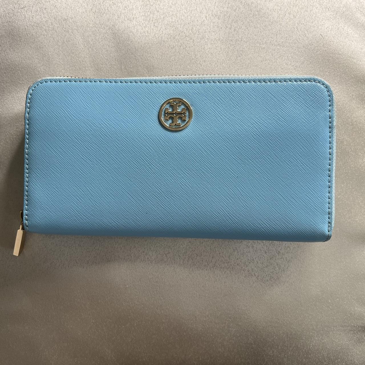 Tory Burch Women's Blue Wallet-purses | Depop