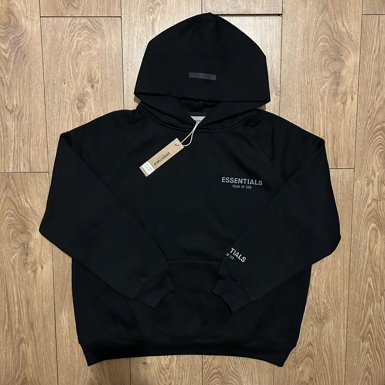 Black Essentials Hoodie - Fast Shipping (1-3 Days)... - Depop