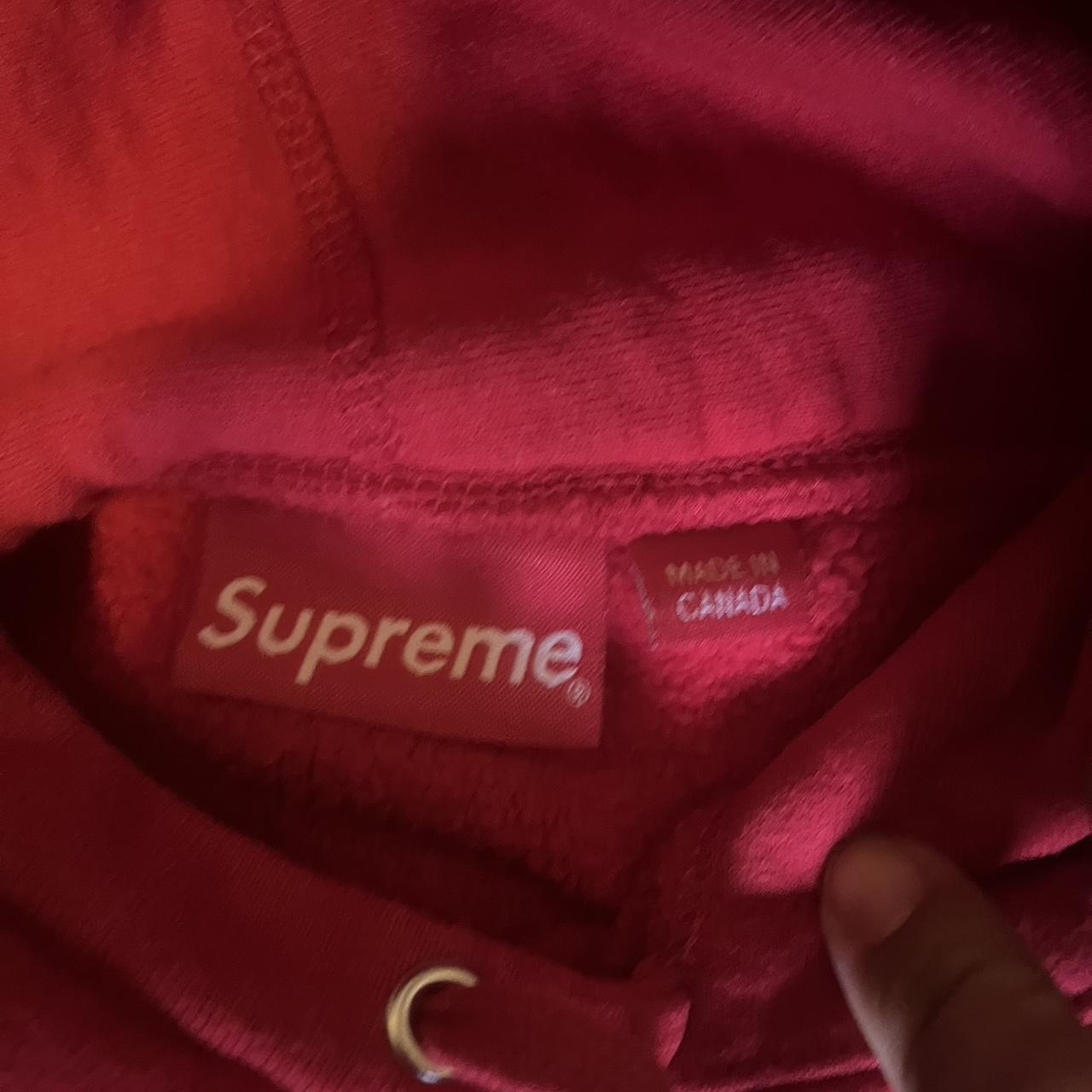 Supreme NY World Famous Red Hoodie (Good as new with - Depop