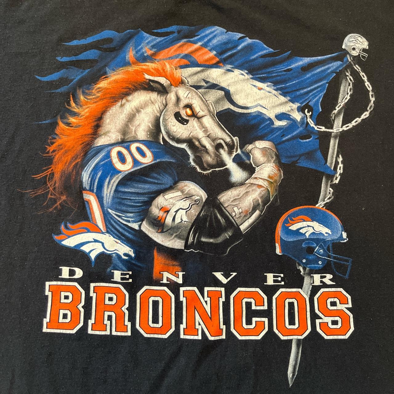 vintage denver broncos tie dye shirt! size large, - Depop