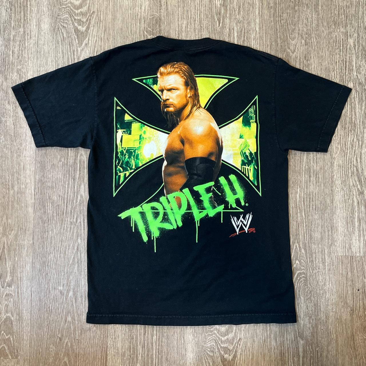 2007 WWE Triple H Tee Shirt, Size Medium, Crazy Big... - Depop