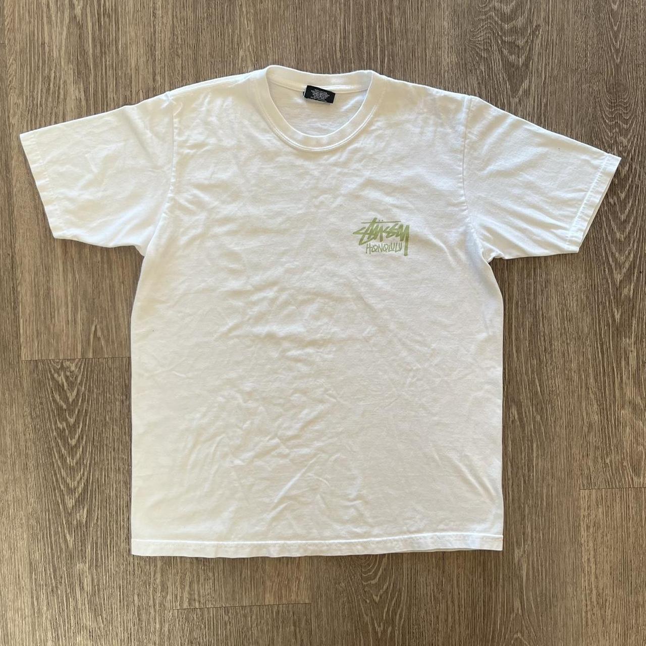 Stussy Honolulu Tee Shirt, Size Medium, nice green... - Depop