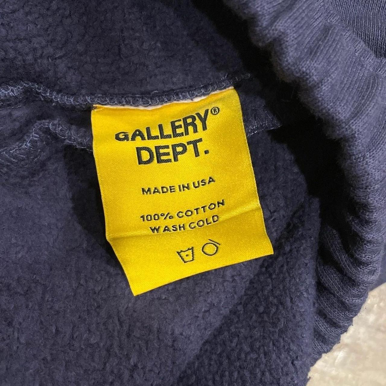Gallery Dept Painted Flare Sweatpants Navy... - Depop