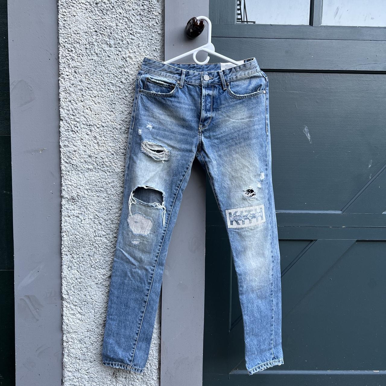 BING- Kith Varick Destroyed Letter Jeans spring... - Depop