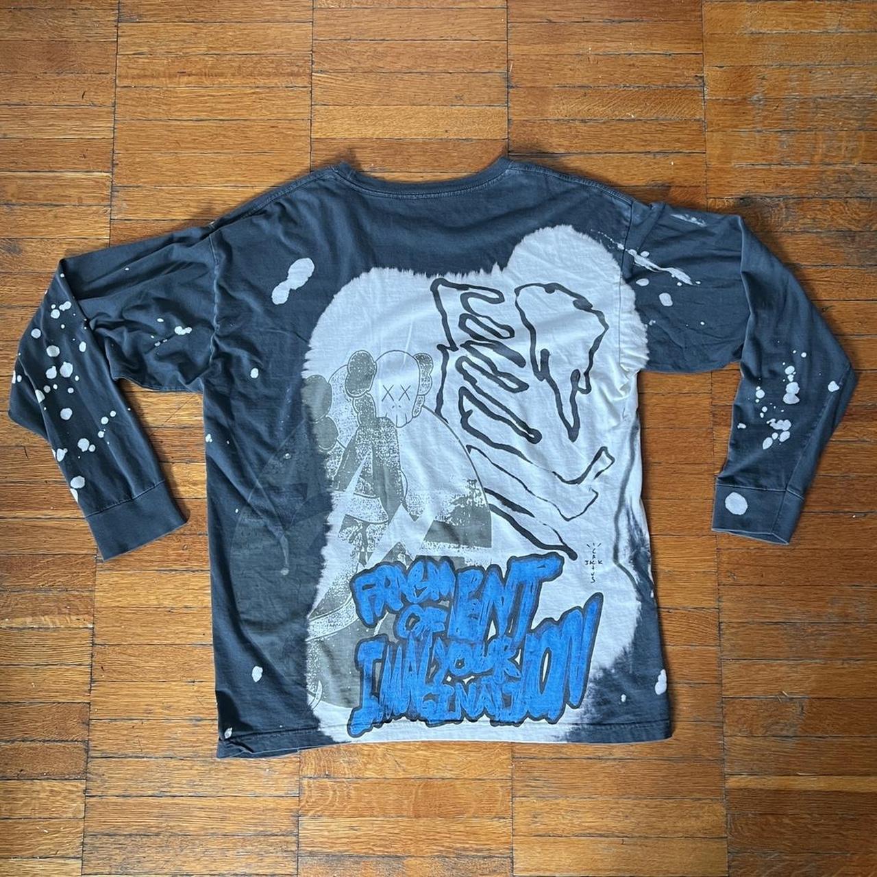 Travis Scott Cactus Jack For Fragment Logo Long Sleeve T-Shirt