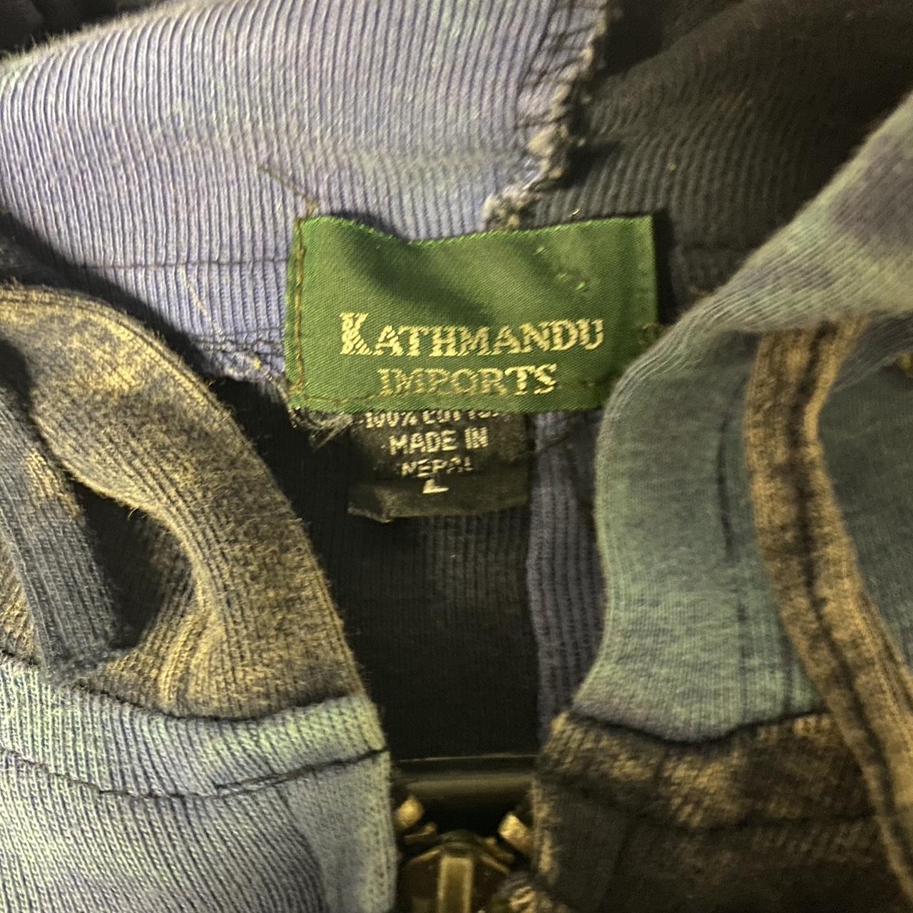 Kathmandu Women's Green and Blue Jacket | Depop