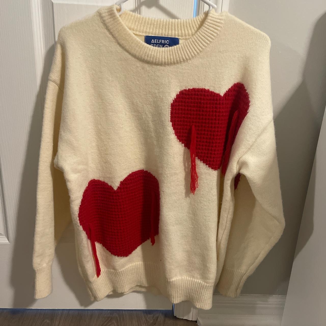 Alfrec eden heart sweater - Depop