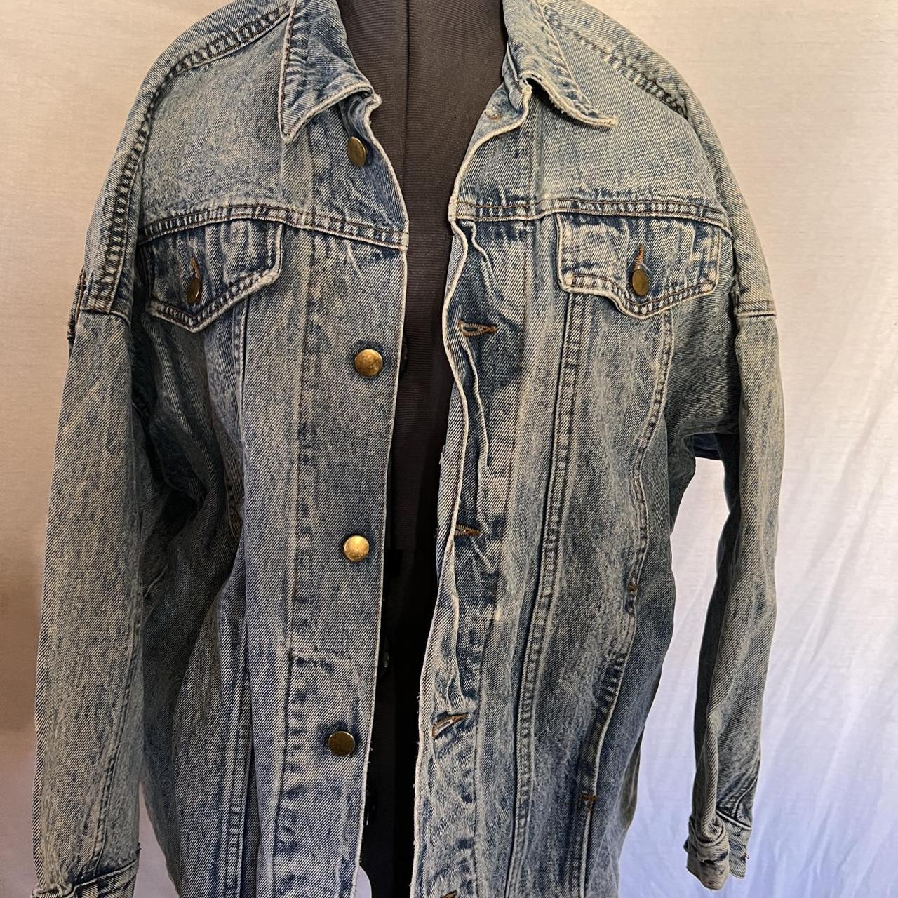 Denim Vtg Jacket Disstressd Acid hotsell Wash