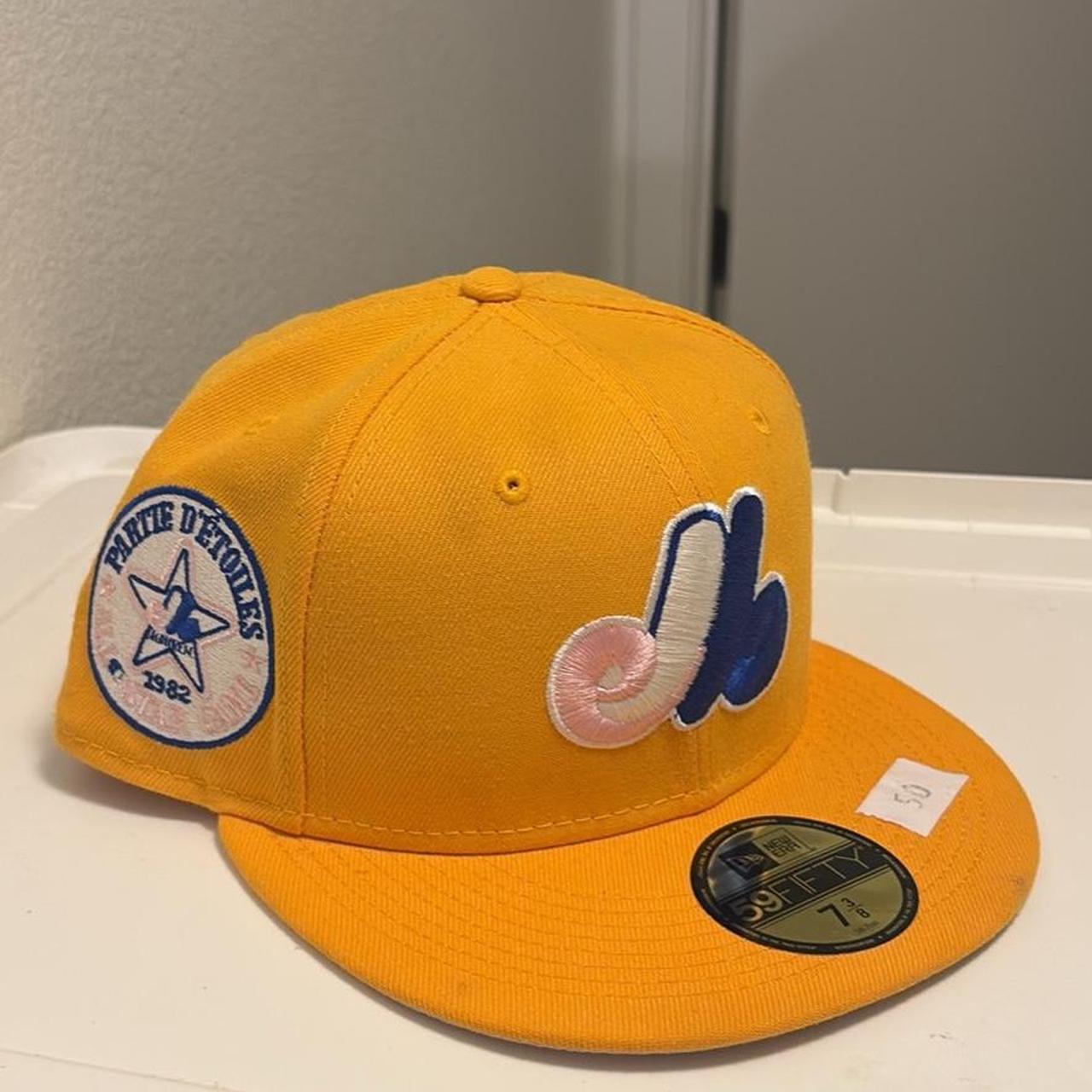 New Era Men's Caps - Yellow – 7 3/8 Montreal Expos Exclusive Fitted