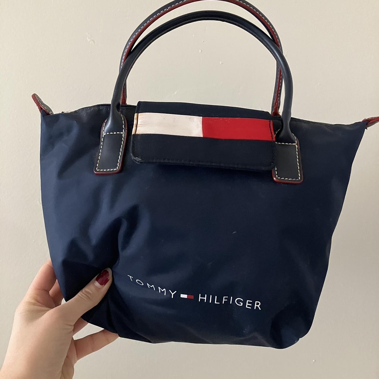 Tommy Hilfiger mini bag Iconic red and white stripe... - Depop