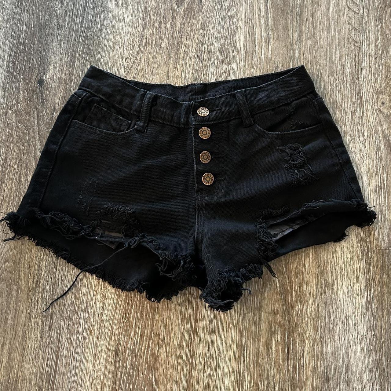 LITTLE BLACK SHORTS 🖤🔥 Adorable small black shorts!... - Depop