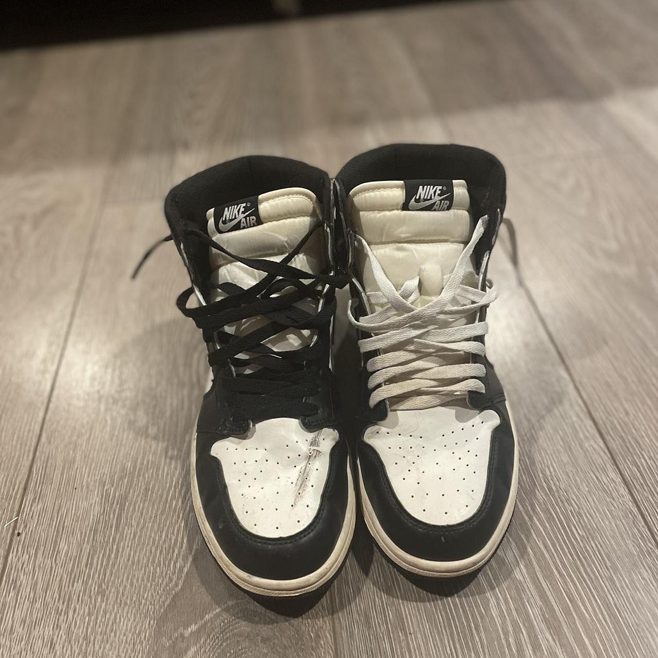 Jordan Men's Brown and Cream Trainers | Depop