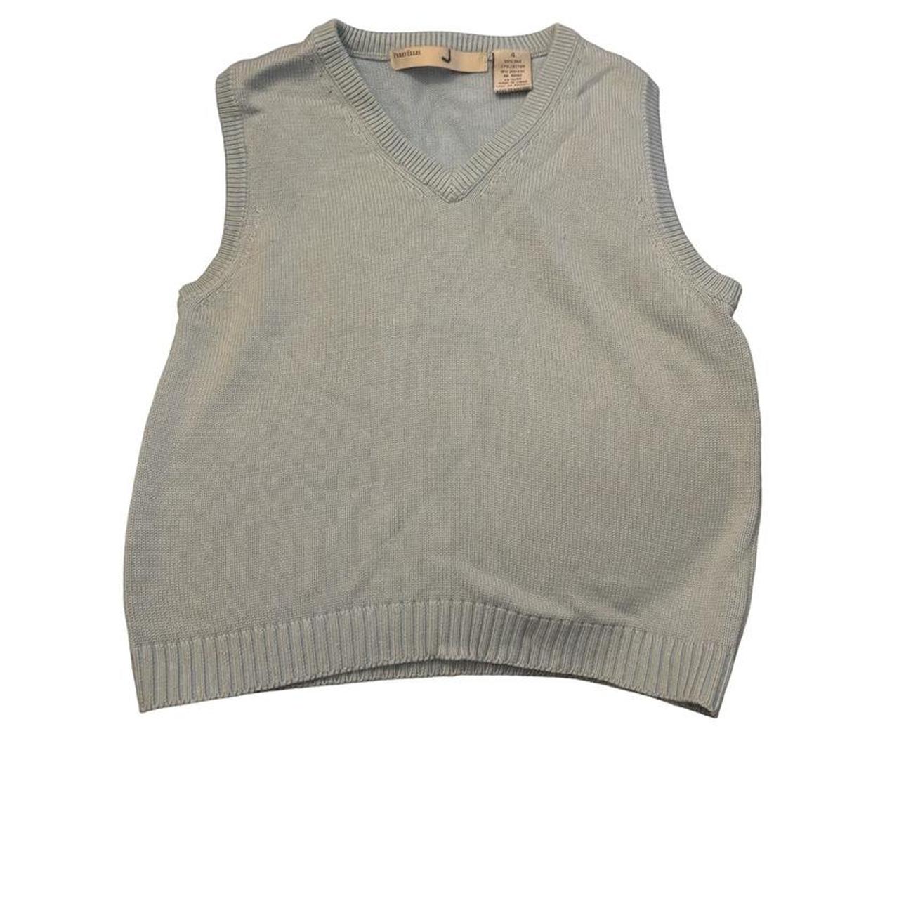 baby blue sweater vest / KIDS size, fits like... Depop