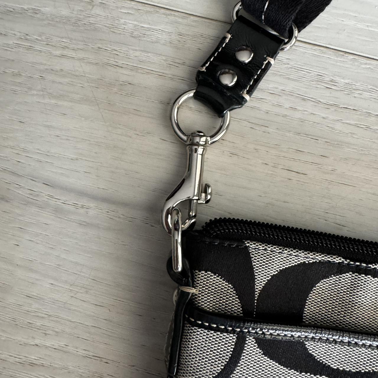 Vintage Coach Black and White Signature Monogram | Depop