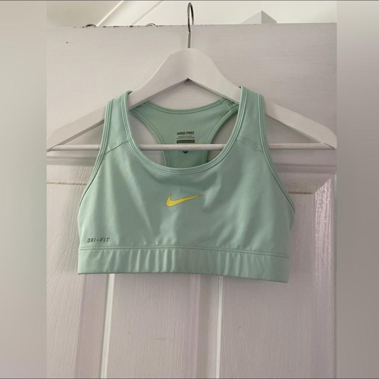 Green Sports bra from dunnes, worn a few times, - Depop