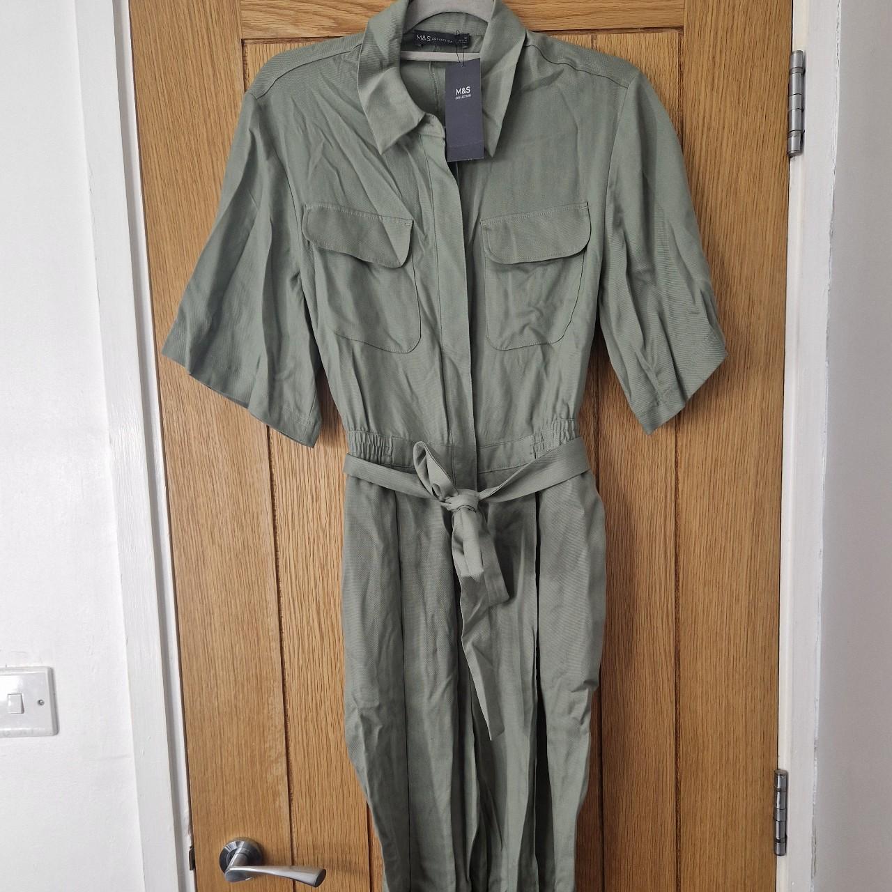 Marks Spencer Women S Green Jumpsuit Depop