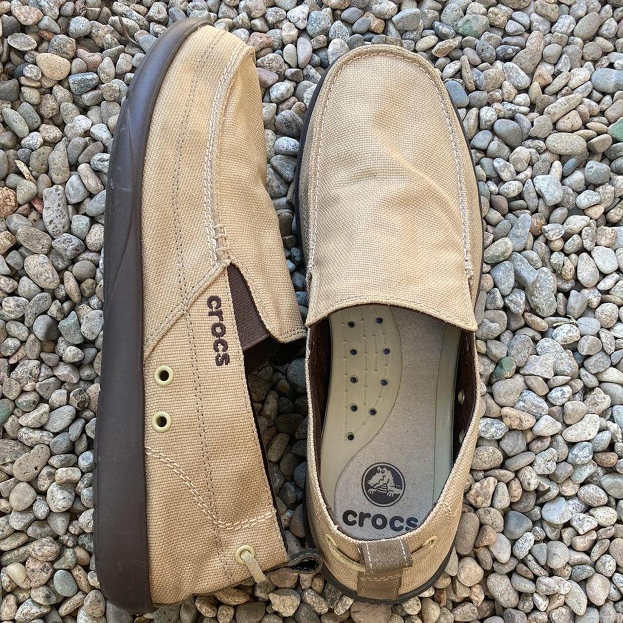 Mens crocs 2024 slip on canvas