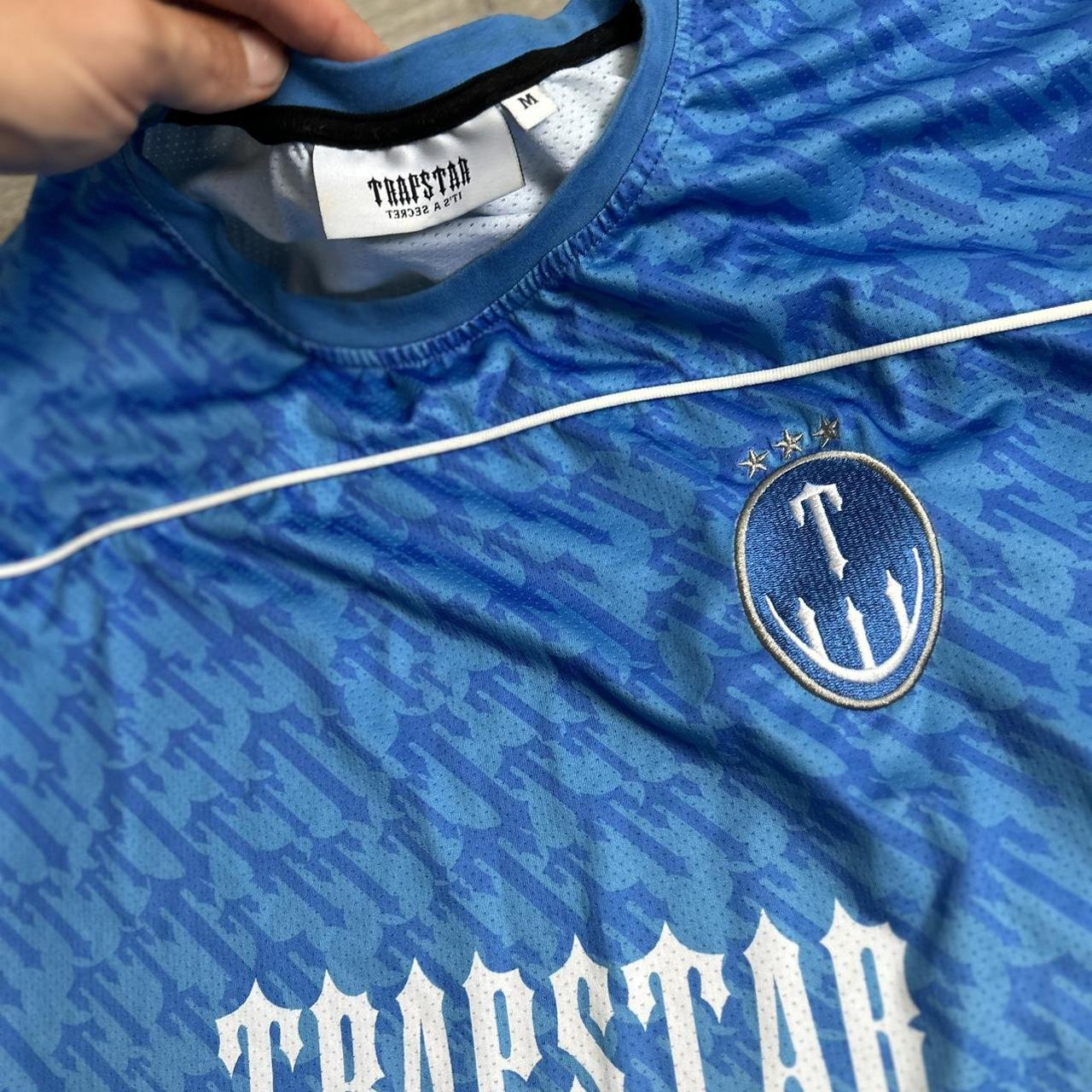 Trapstar London blue football jersey Worn 3 times... Depop