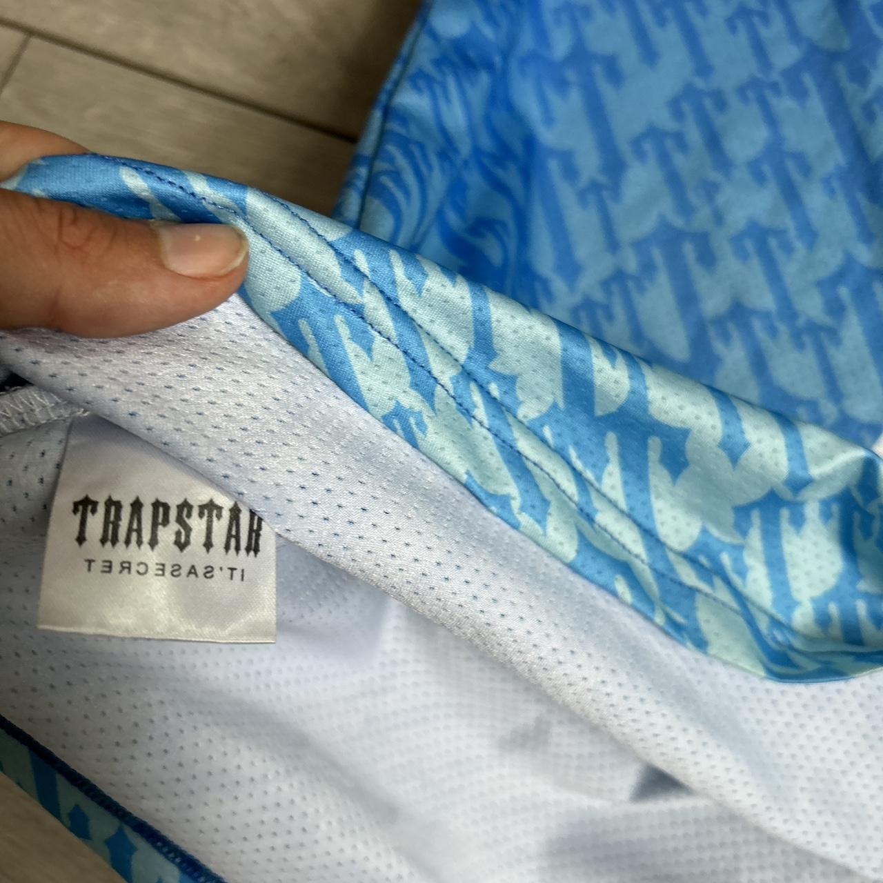 Trapstar London blue football jersey Worn 3 times... Depop