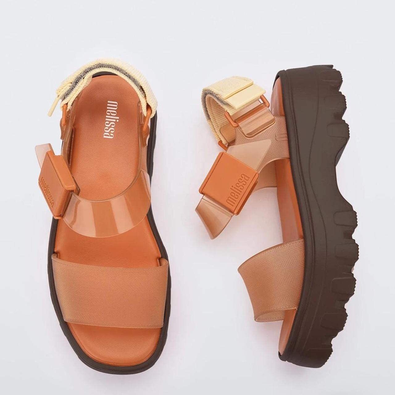 Melissa Women's Brown and Orange Sandals (2)