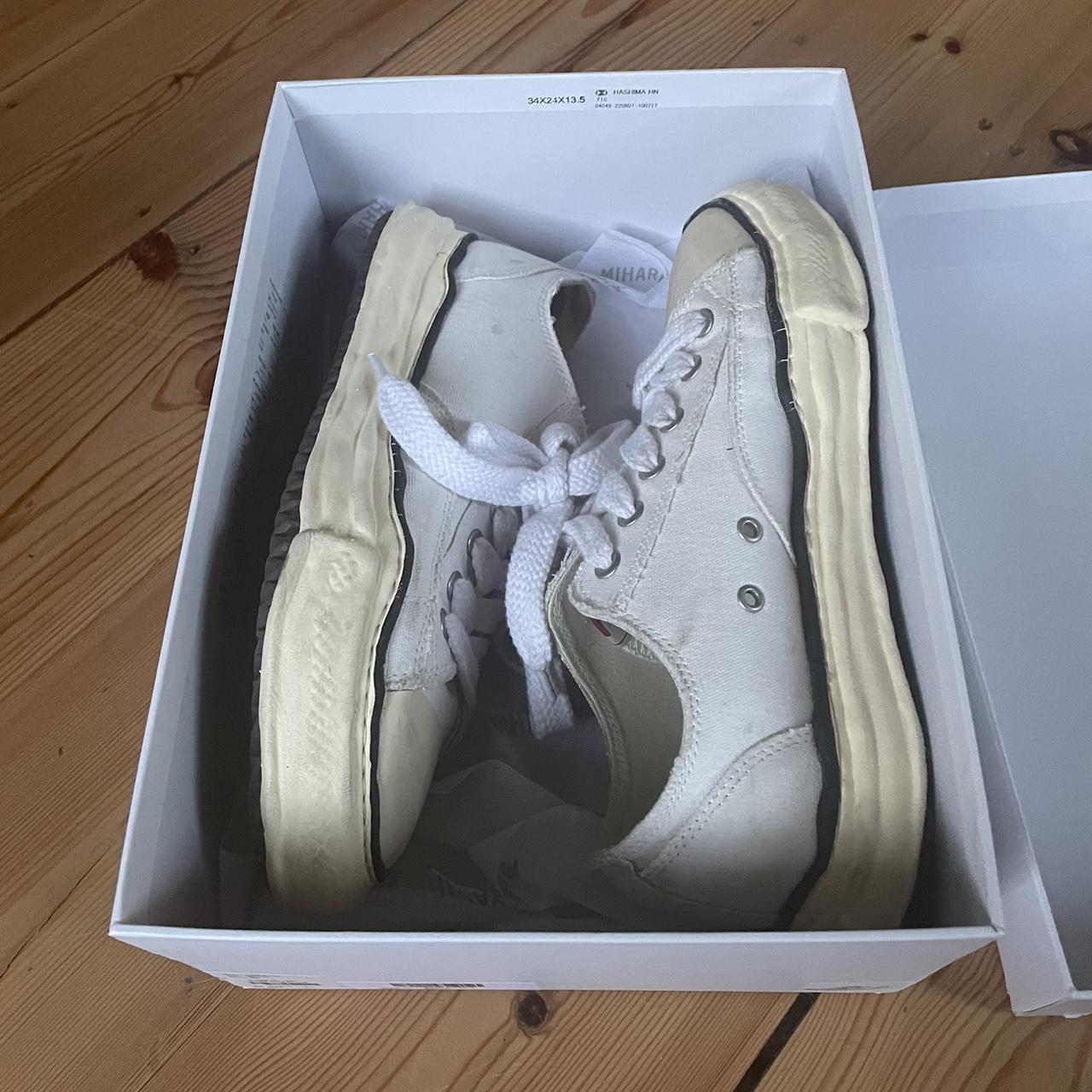 Maison mihara yasuhiro white shoes🧙‍♂️ UK SIZE 9.5... - Depop