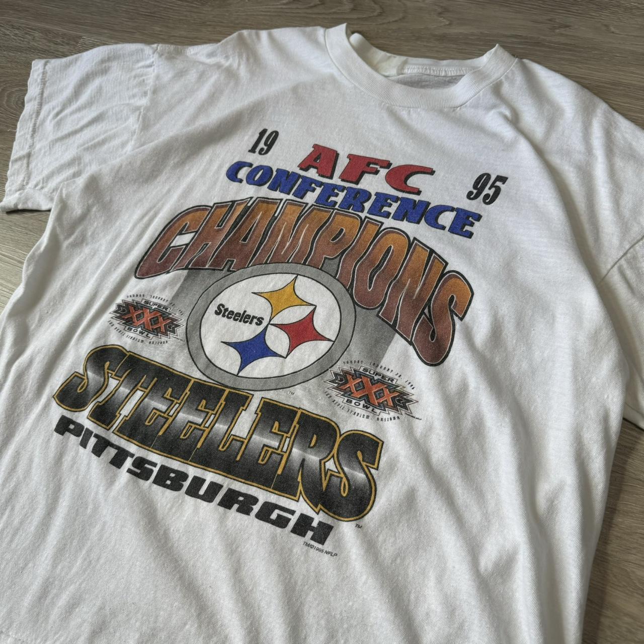 Vintage 90’s Pittsburgh Steelers T-Shirt Size:... - Depop