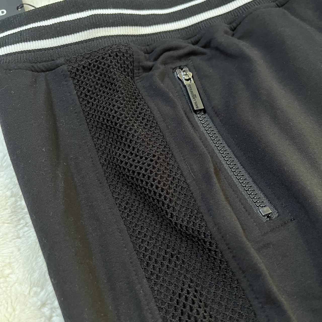 Karl Lagerfeld Paris — xs/s black joggers WITH... - Depop