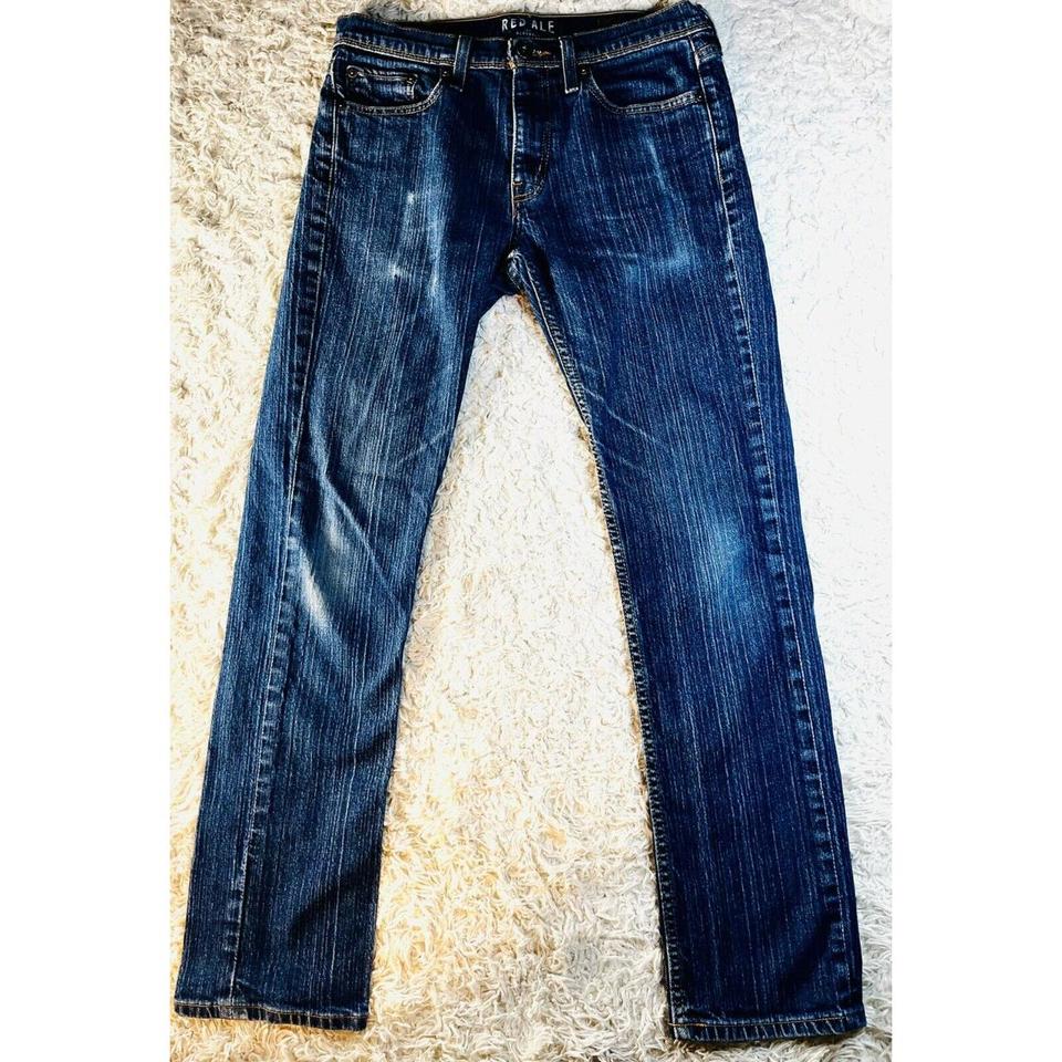 Red store ale denim