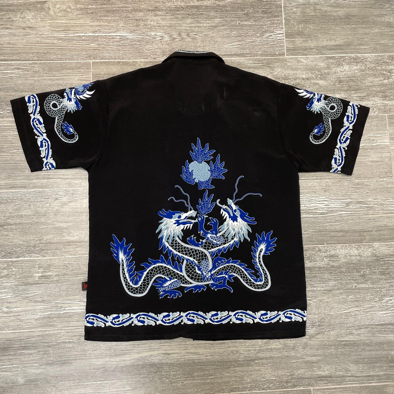 Men's Black and Blue Shirt | Depop