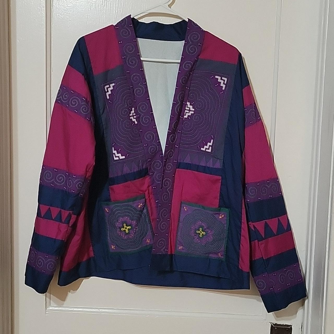 Women's Blue and Purple Jacket | Depop