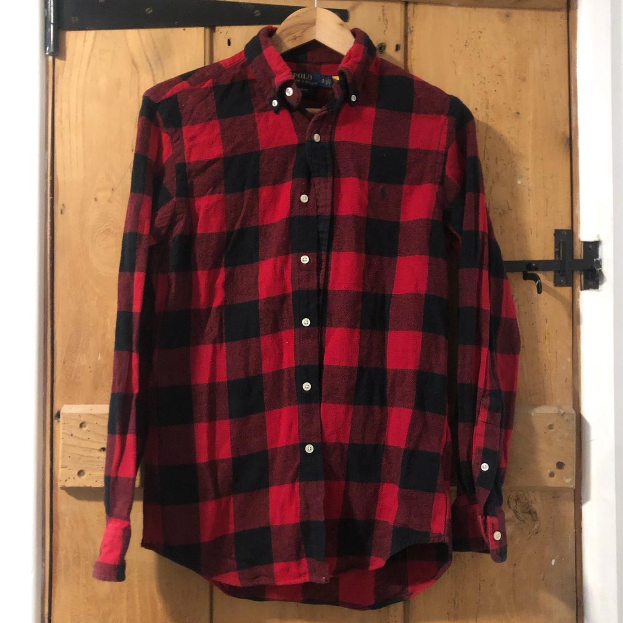 Authentic Polo Ralph Lauren Red and Black Chequered